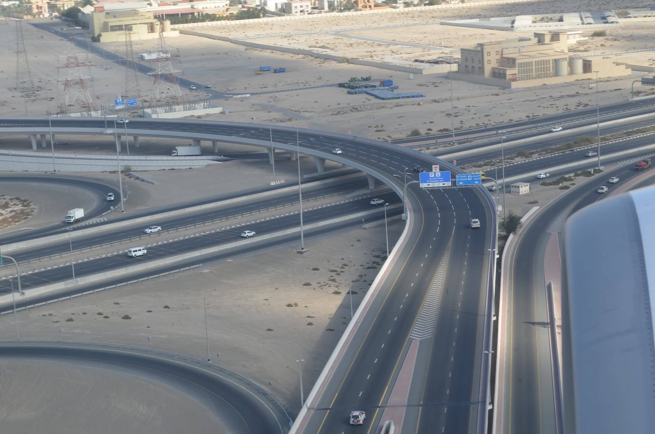 Aerial view of Dubai