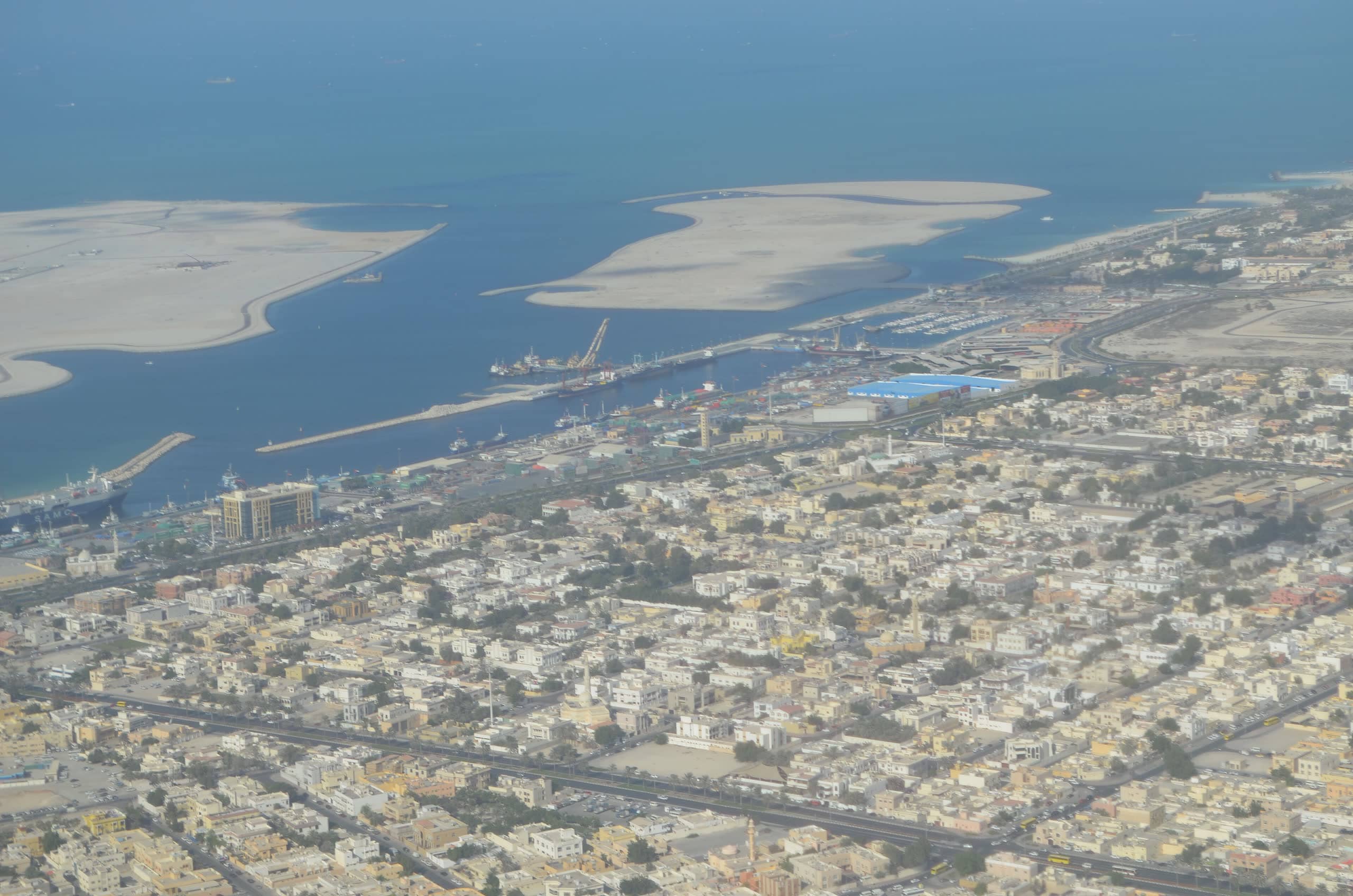 Aerial view of Dubai