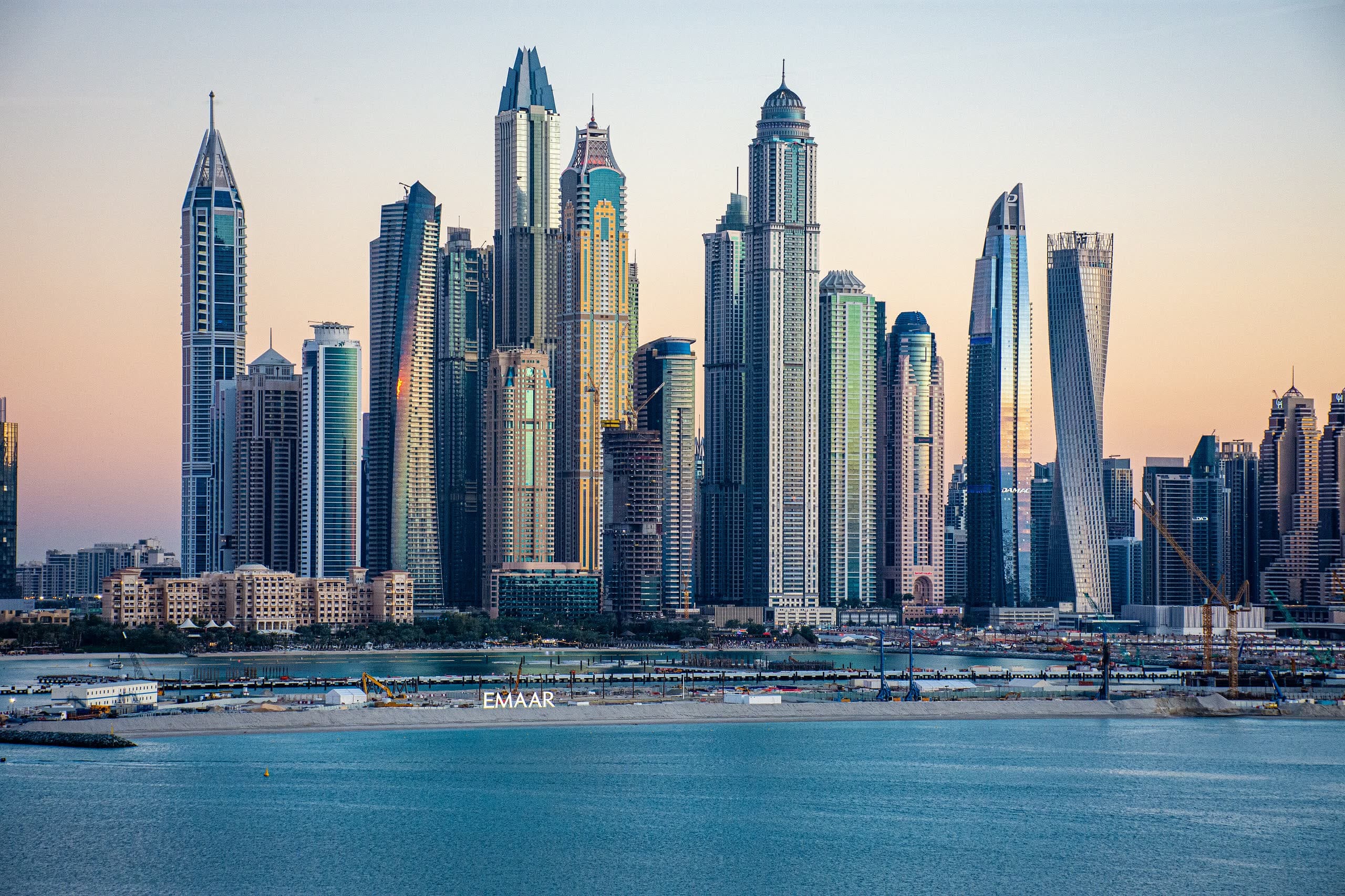Dubai Marina and Sheikh Zayed Road seen from JLT